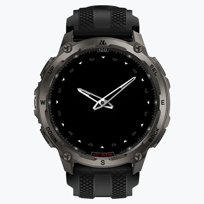 ساعة KOSPET TANK T4 الذكية المتينة المزودة بنظام GPS وشاشة AMOLED، وميزة الاتصال عبر البلوتوث، وخرائط تعمل دون اتصال بالإنترنت، ومقاومة للماء حتى عمق 100 متر