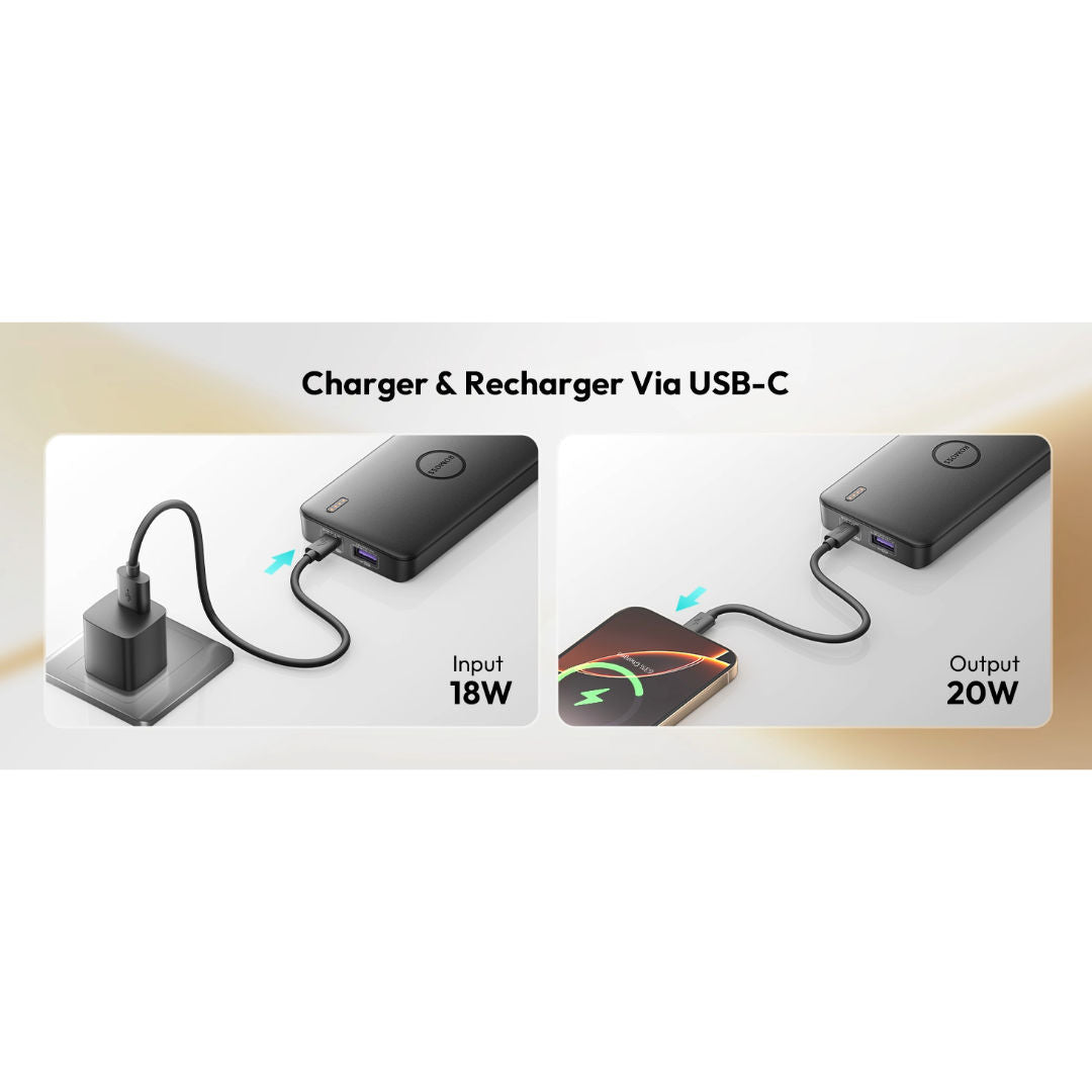Romoss PPB10 10000mAh Portable Charger, 22.5W