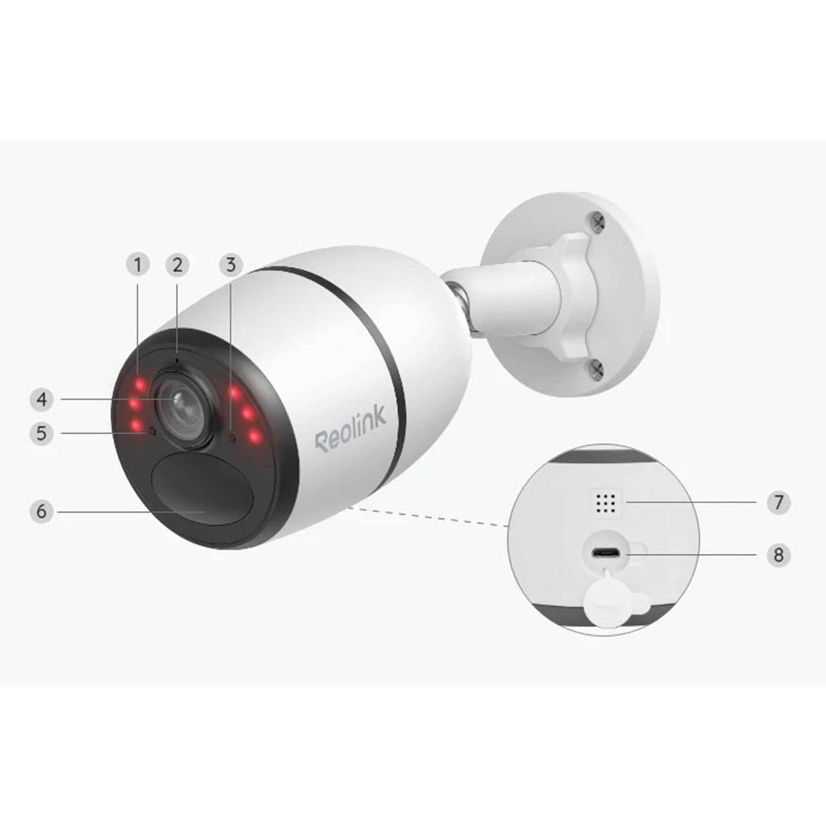 Reolink Go PT Plus 2K+ 5MP Wire-Free 4G LTE PT Battery Camera, Color Night Vision, B4GPT2K03