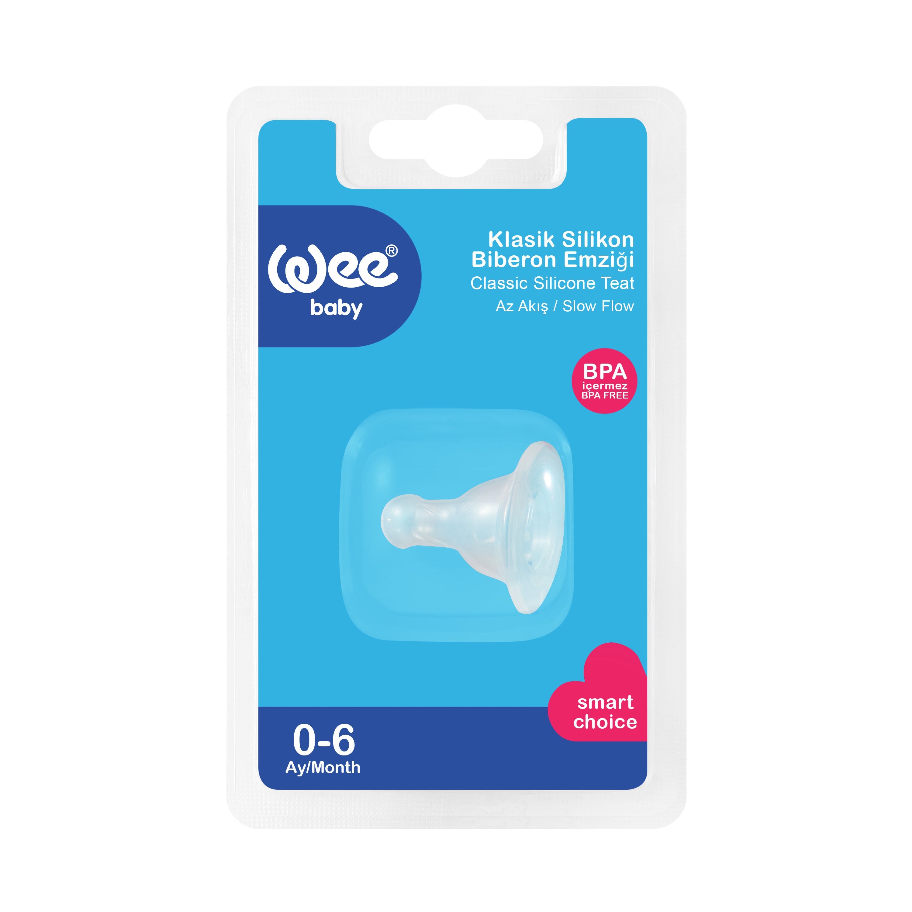 Weebaby Silicone Spare Round Teat for Bottle No.1, Code 866