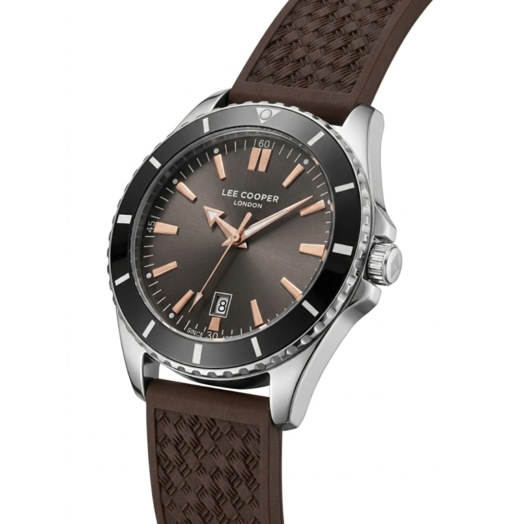 Lee Cooper Men's Rubber Strap Watch, LC08257 Series