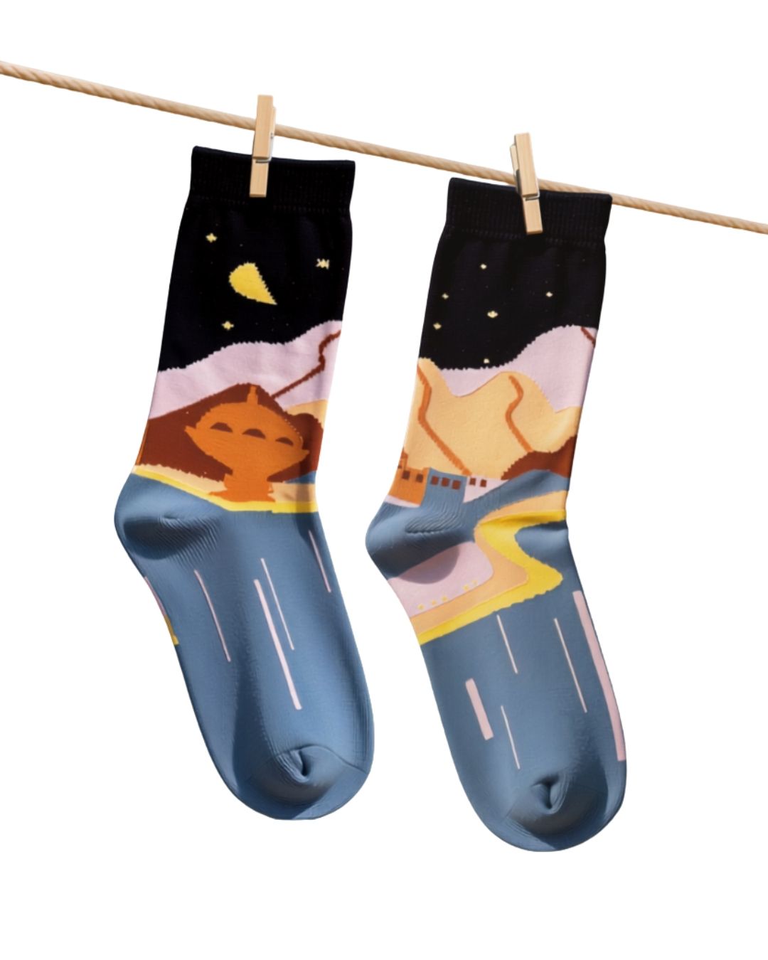 Mutrah Long Length Free SizeSocks, Walk & Roll Exclusive