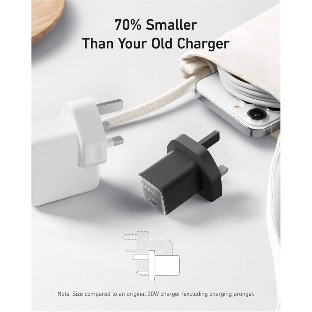 Anker 30W USB-C Wall Charger, Black