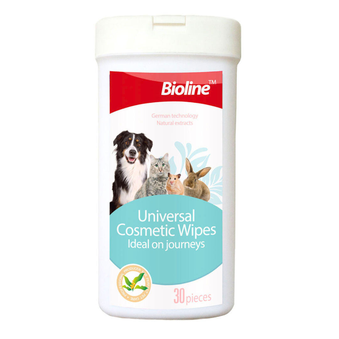 Bioline Universal Cosmetic Wipes, 30-Pieces