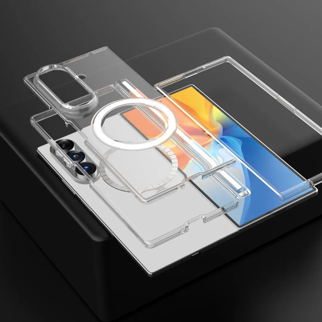 Blupebble Samsung Galaxy Fold 8 Ultra Hybrid Mag Case, Clear