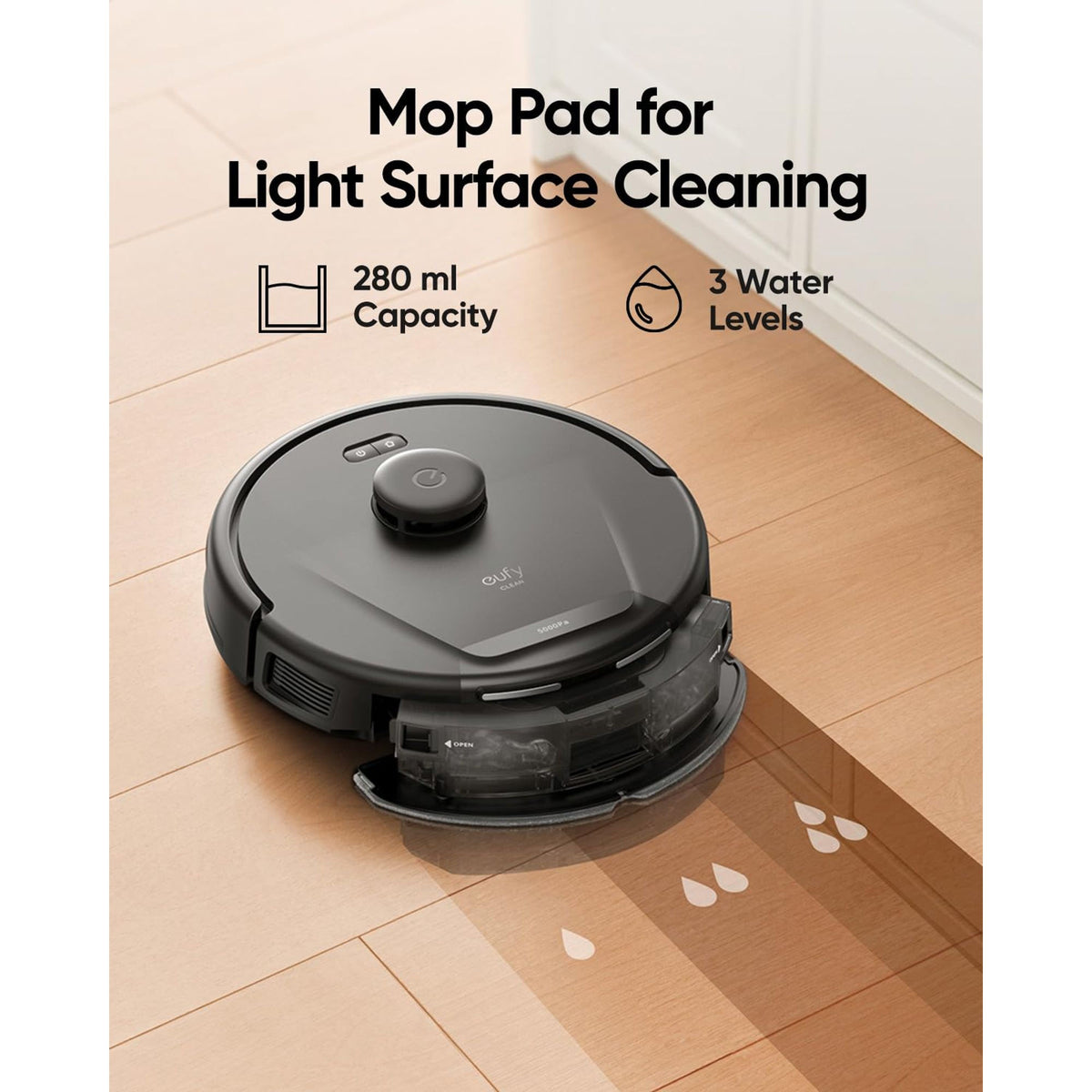 Anker eufy L60 Hybrid Self-Empty Robot Vacuum, Black