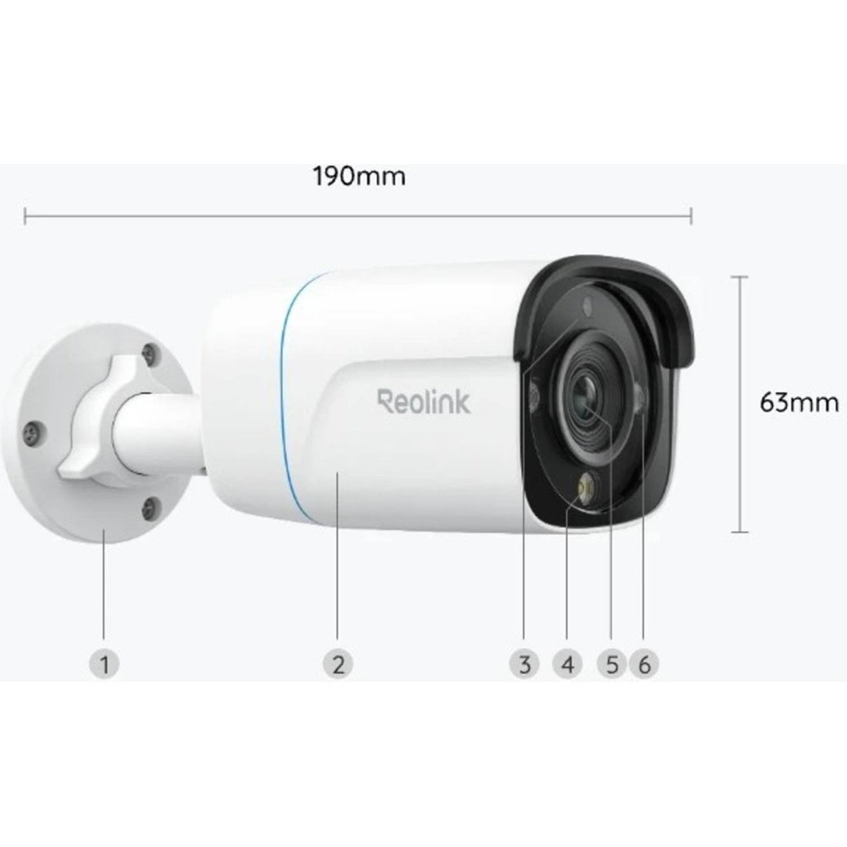 Reolink P330 4K PoE Security Camera, Person, Vehicle & Animal Detection, IP67, PC810AB4K01