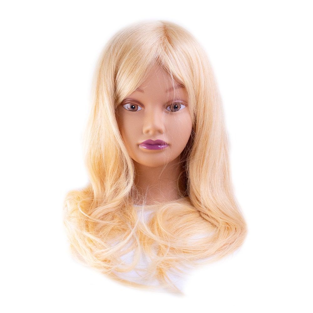 DIVA Mannequin Head 100% Human Hair, 24 inches