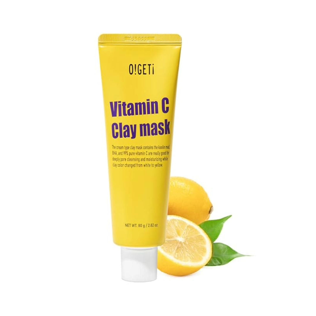 O!GETi Vitamin C Clay Mask, Color-Changing, Brightening Clay Mask, 80gm