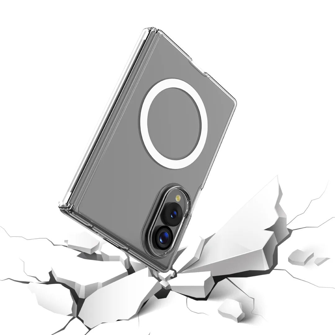 Blupebble Samsung Galaxy Fold 8 Hybrid Mag Case, Clear
