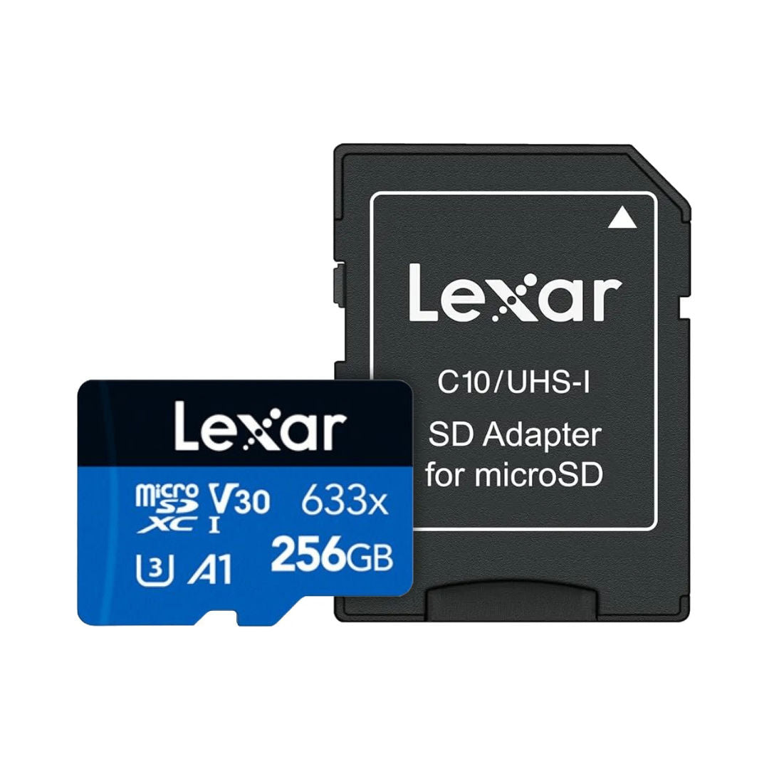 LEXAR® High-Performance 633x microSDXC™ UHS-I with SD adapter