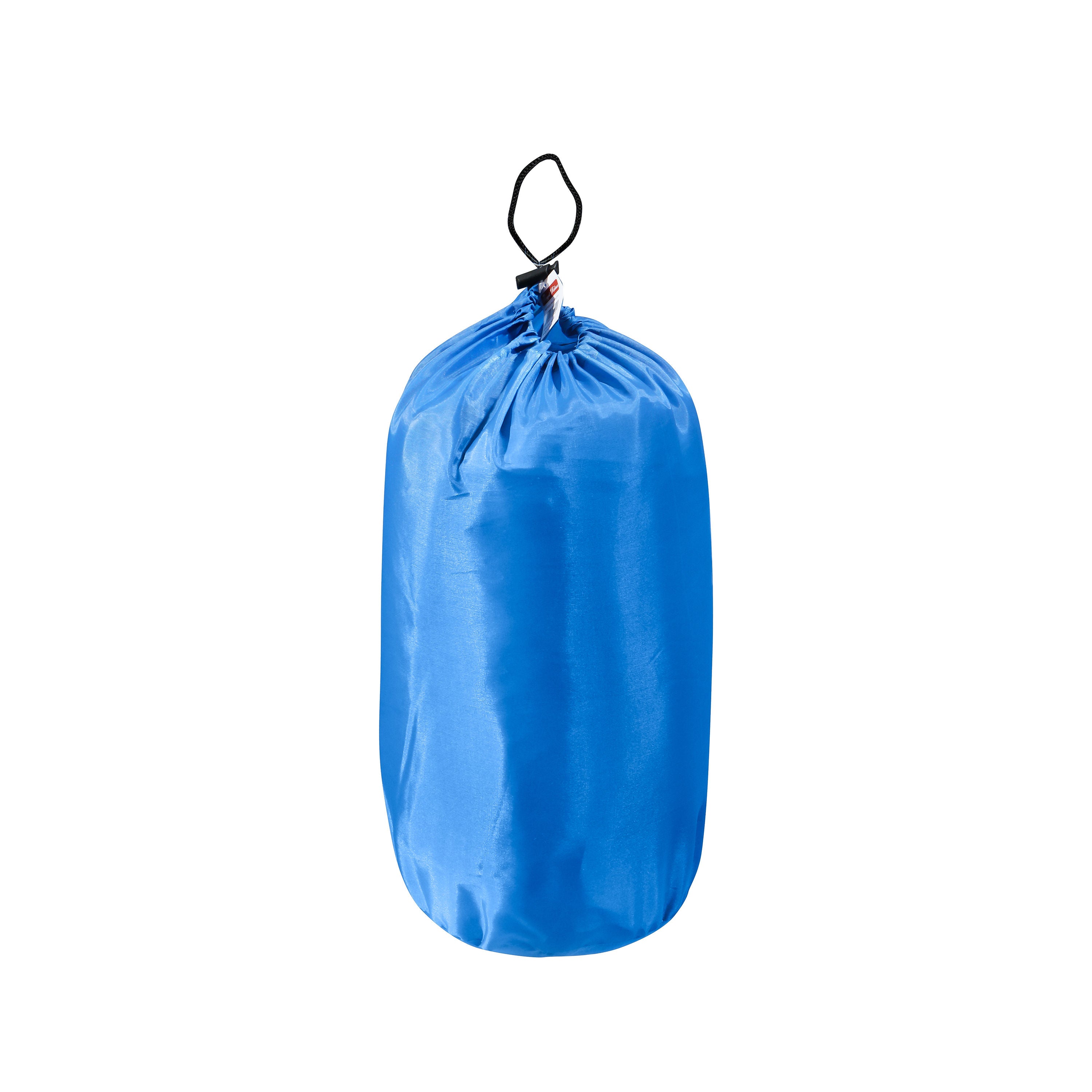 Lightweight Polyester Envelope Sleeping Bag with Hood & Compression Stuff Sack, Blue
