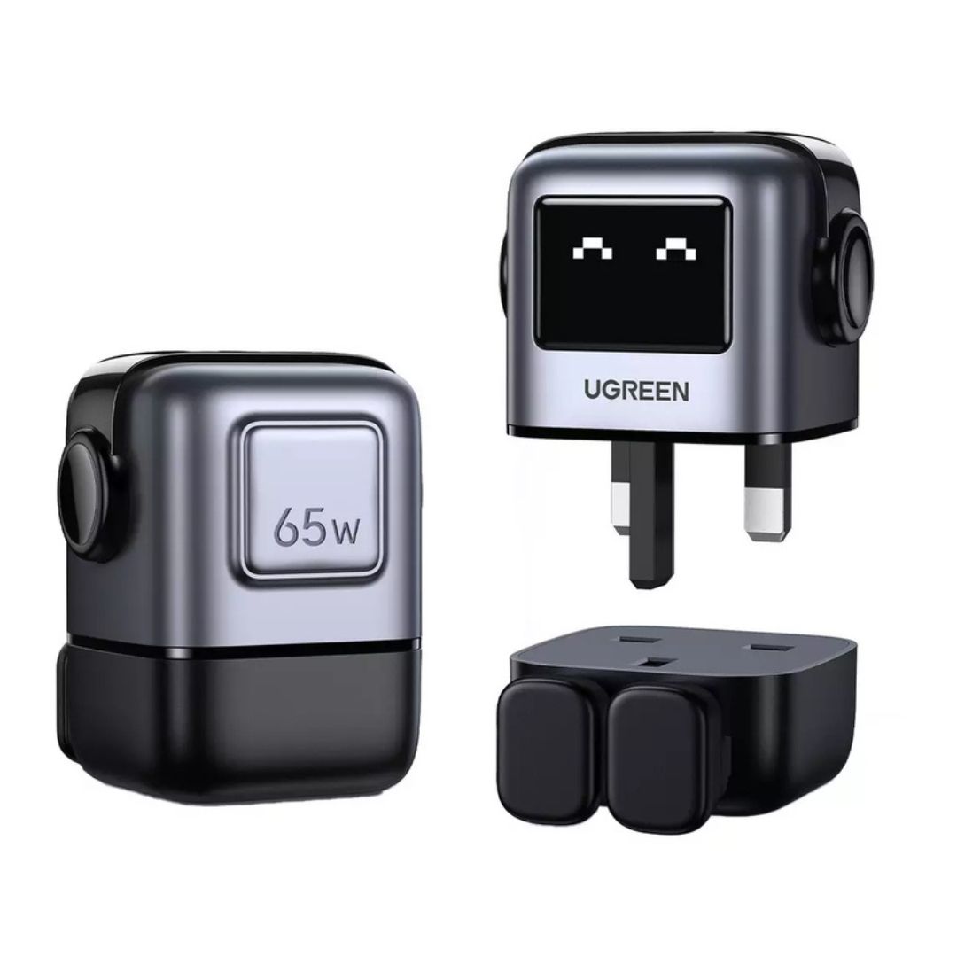 UGREEN Nexode RG 65W 3-Port GaN Fast Charger UK Black