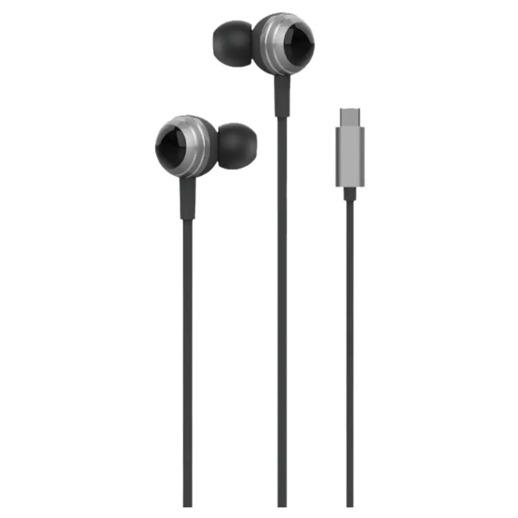 Green Lion Stereo X70 Wired Earphone 1.2m Type C - Black