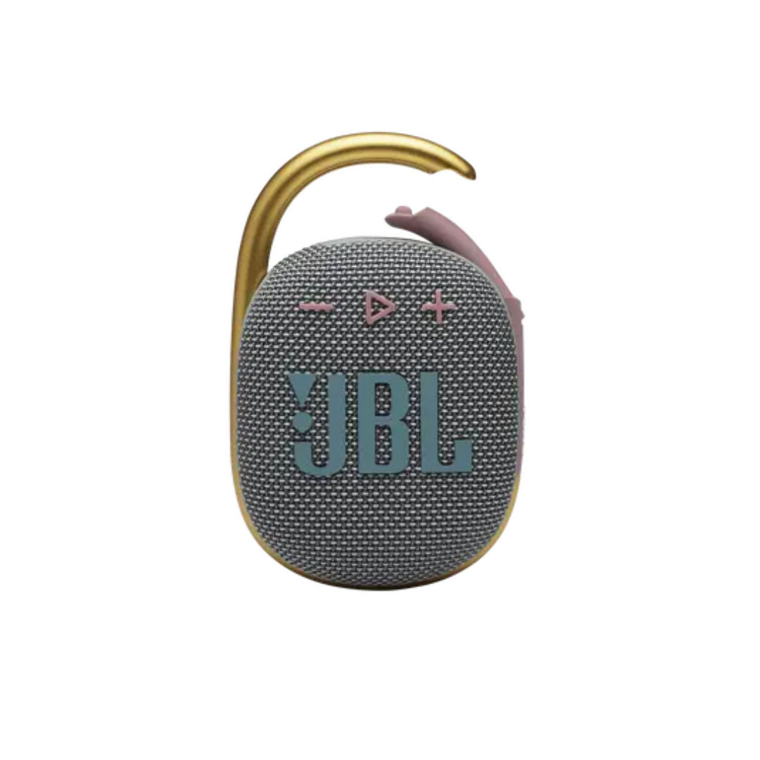 JBL Clip 4 Portable Mini Bluetooth Speaker, IP67 Waterproof, 10H Playtime, Grey