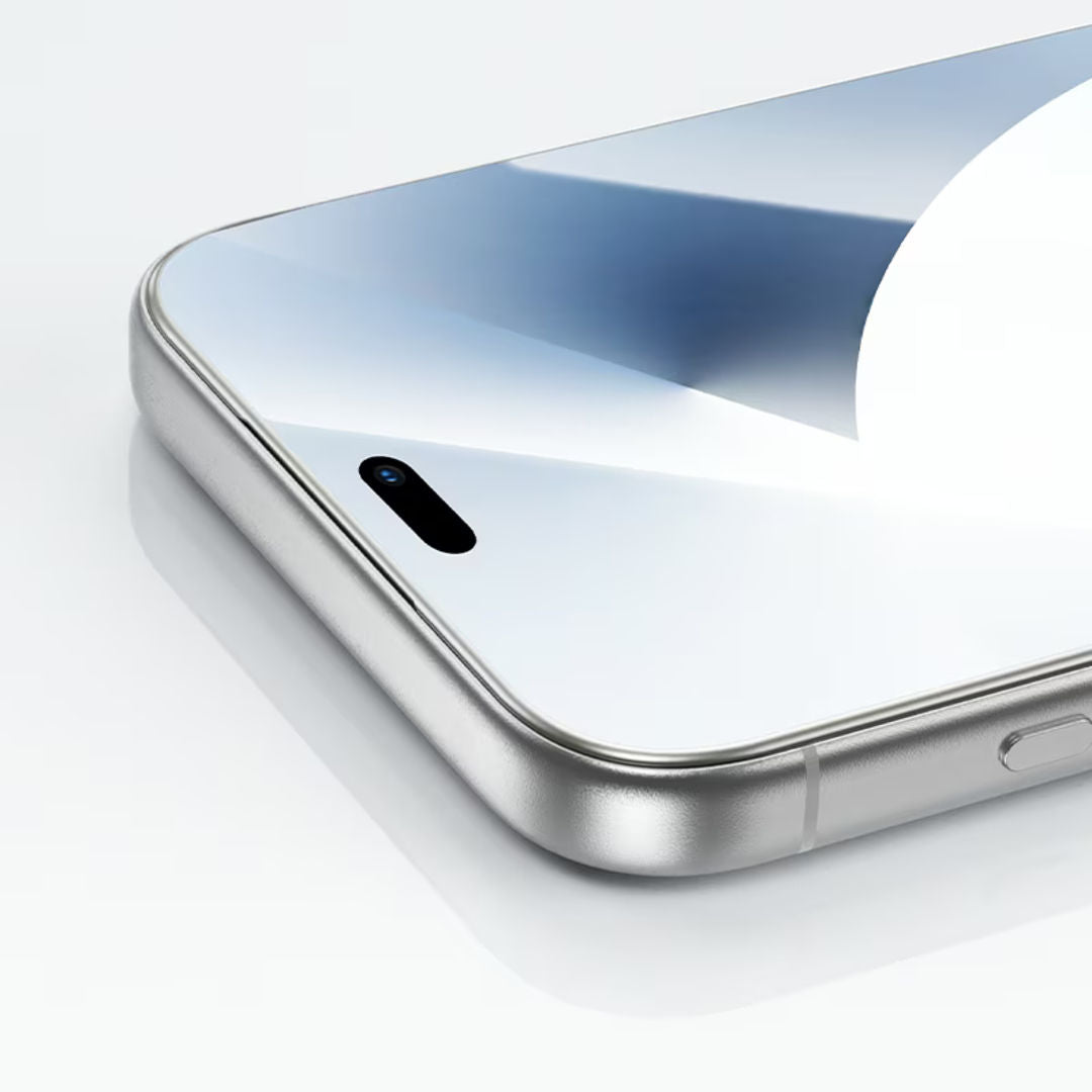 Hoco A43 Stainless Steel Frame Full Screen HD Tempered Glass for iPhone 18 Pro Max, iPhone 17 Pro Max, HD & High Transparency, Stainless Steel Frame