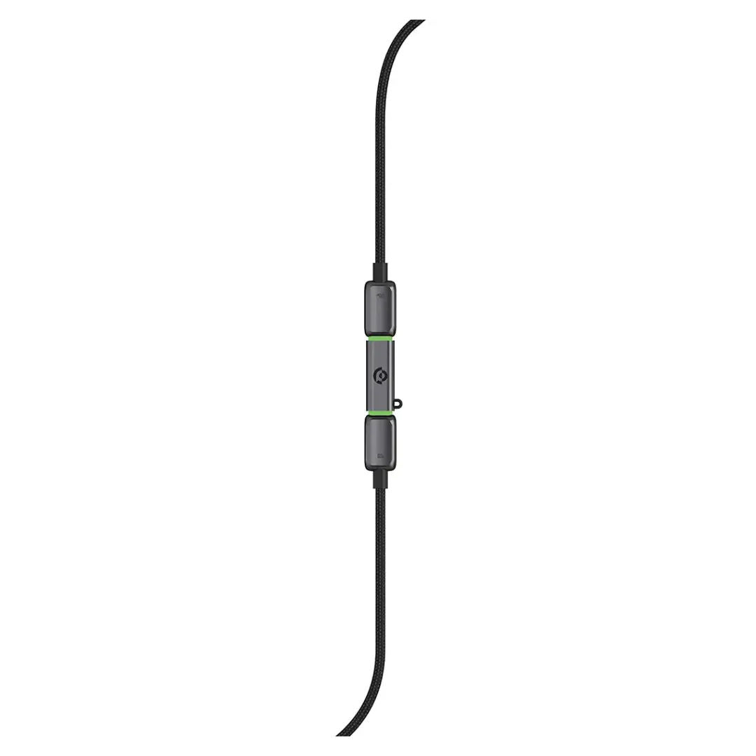 Powerology Argos Dual USB-C Cables With Connector, Gray