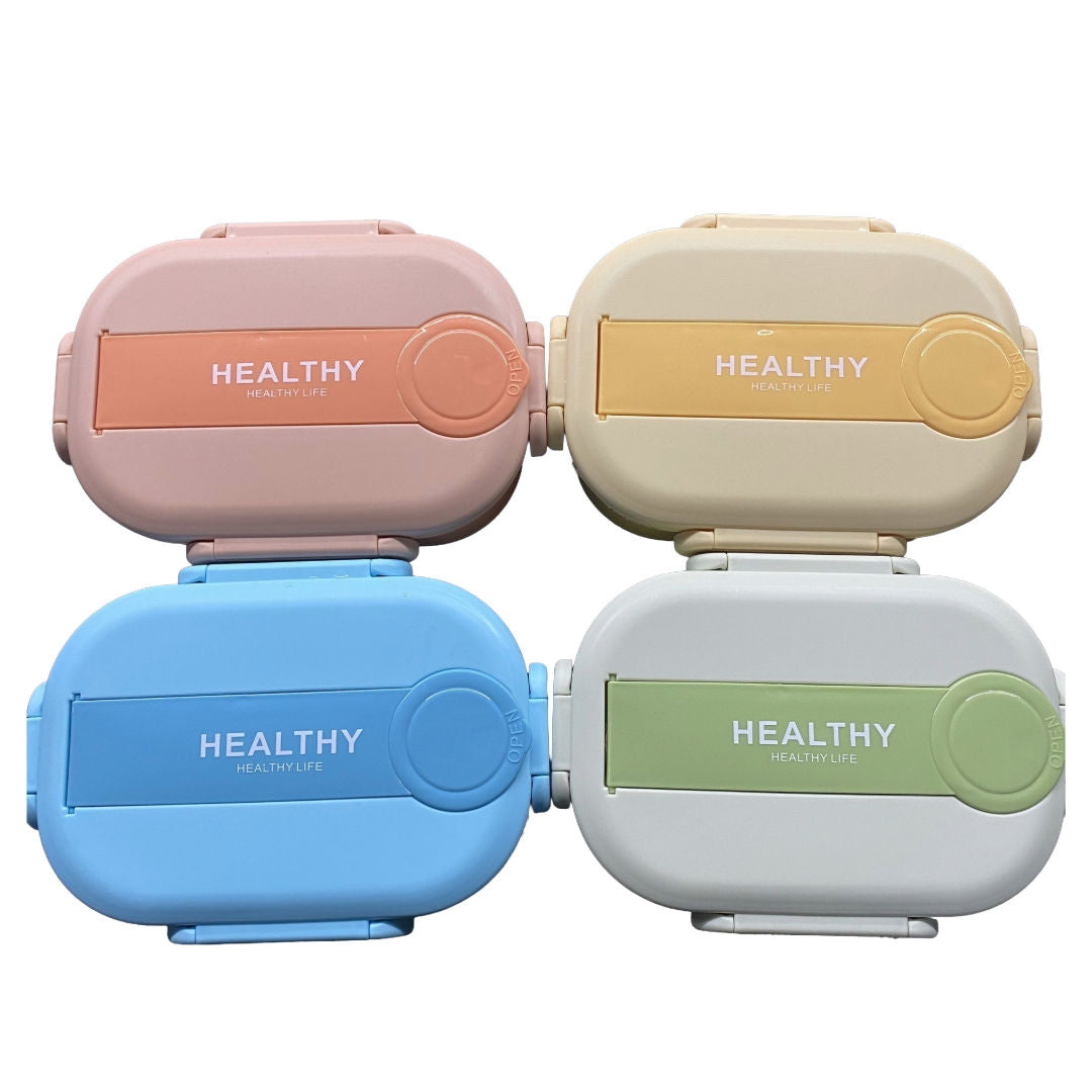 Twisoo Lunch Box Stainless Steel with Spoon, Mix Colors, 1123-43