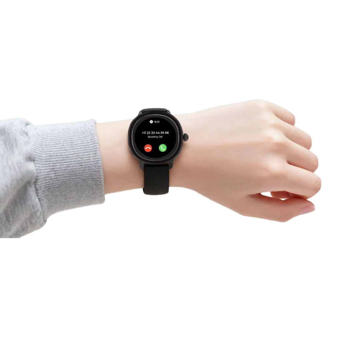 Powerology VeloFit Smartwatch with Dual Straps, 1.04", Black