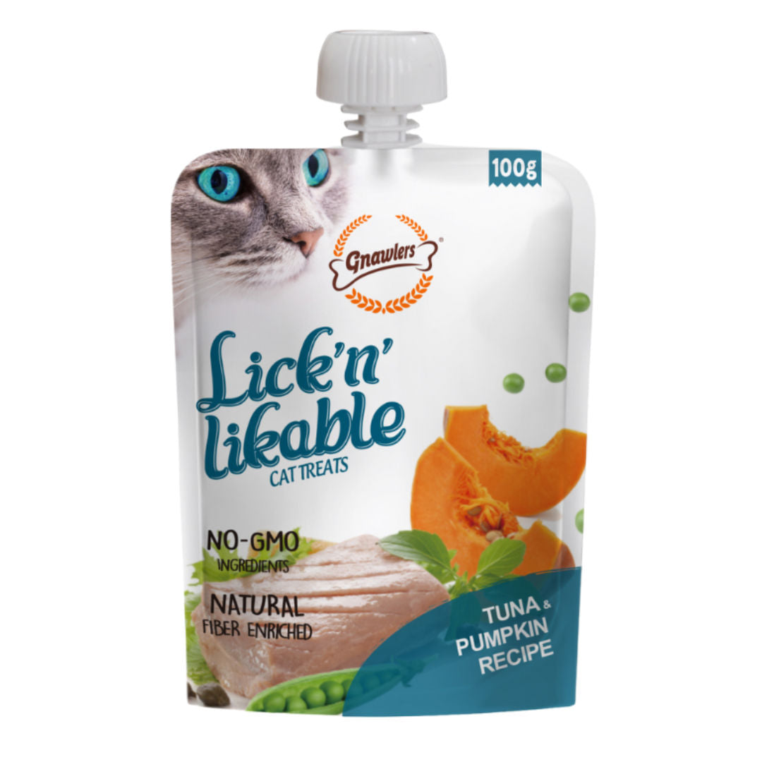Gnawlers Lick 'n' Lickable Cat Treats, 100gm