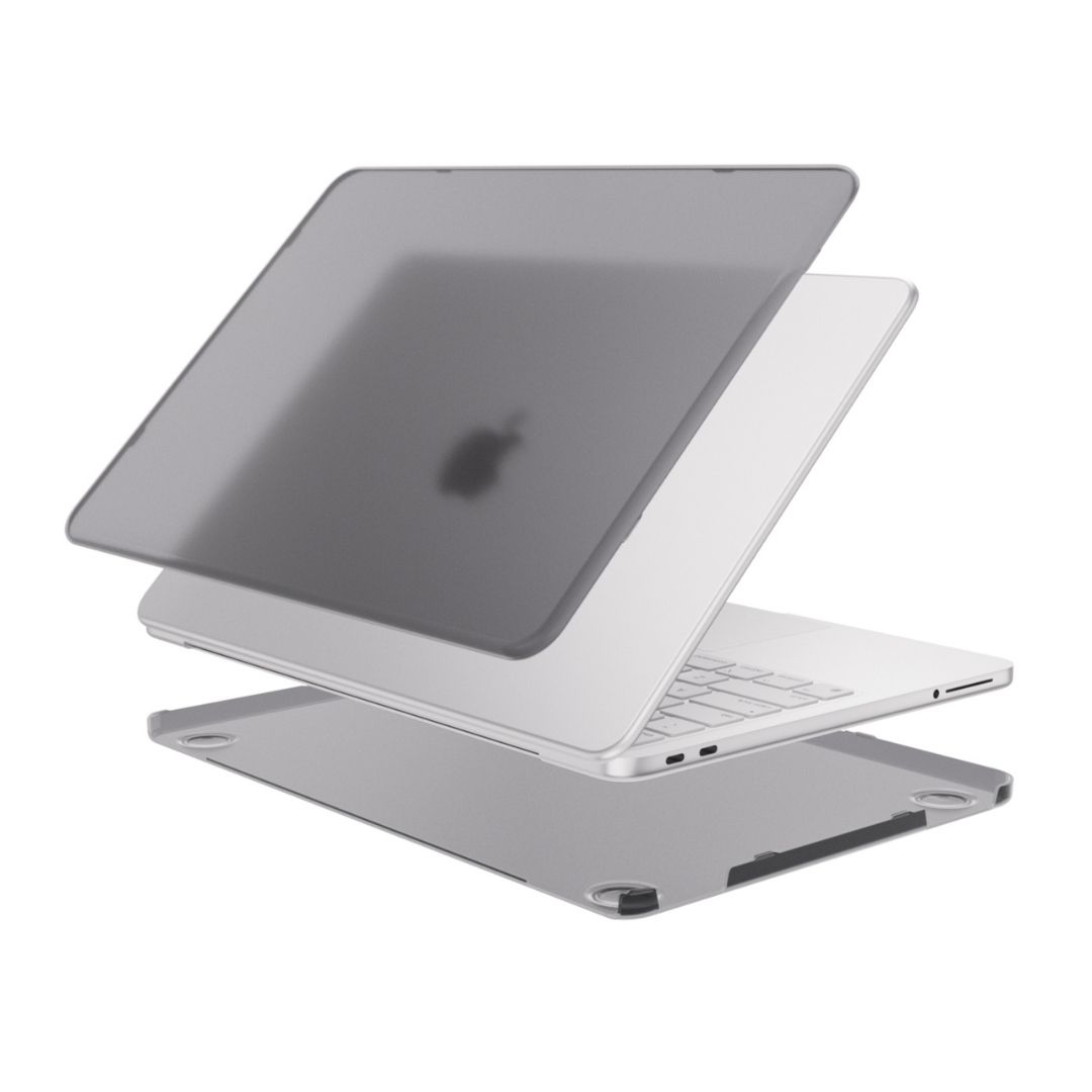 Infinyty Aerix Matte Hard Shell Laptop Case for MacBook Air 13 inch, Smoky Black