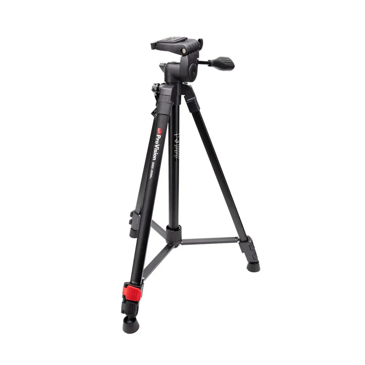 Provision DIGI-9300+ GO Compact Aluminum Tripod, 3-Way Pan Head, Quick Release Plate, PV-TC-157