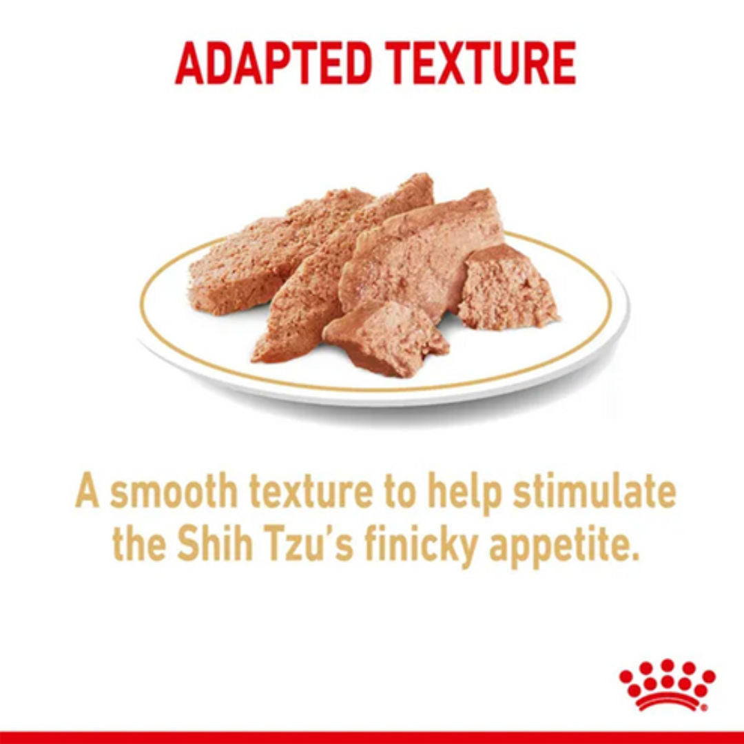 Royal Canin Breed Health Nutrition Shih Tzu, Wet Food Pouches, 12x85gm