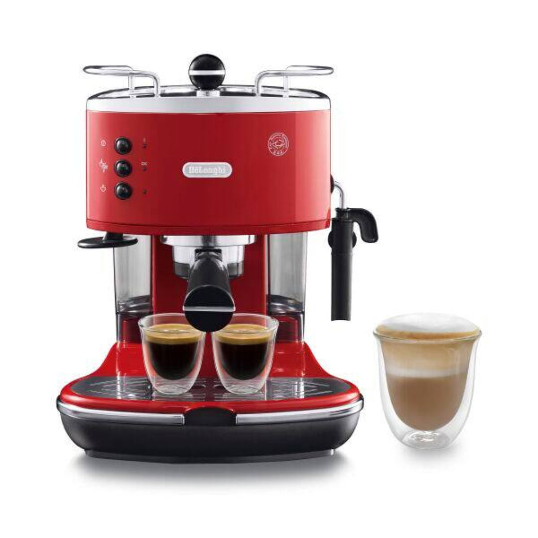 Delonghi Icona ECO311.R Pump Espresso Coffee Maker, Red