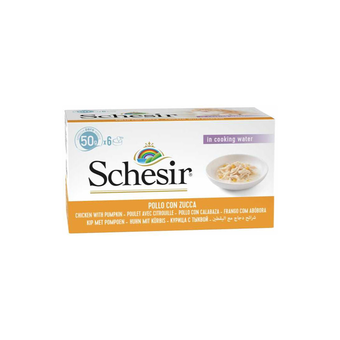 Schesir Canned Wet Food for Cat, Multipack, 6x50g