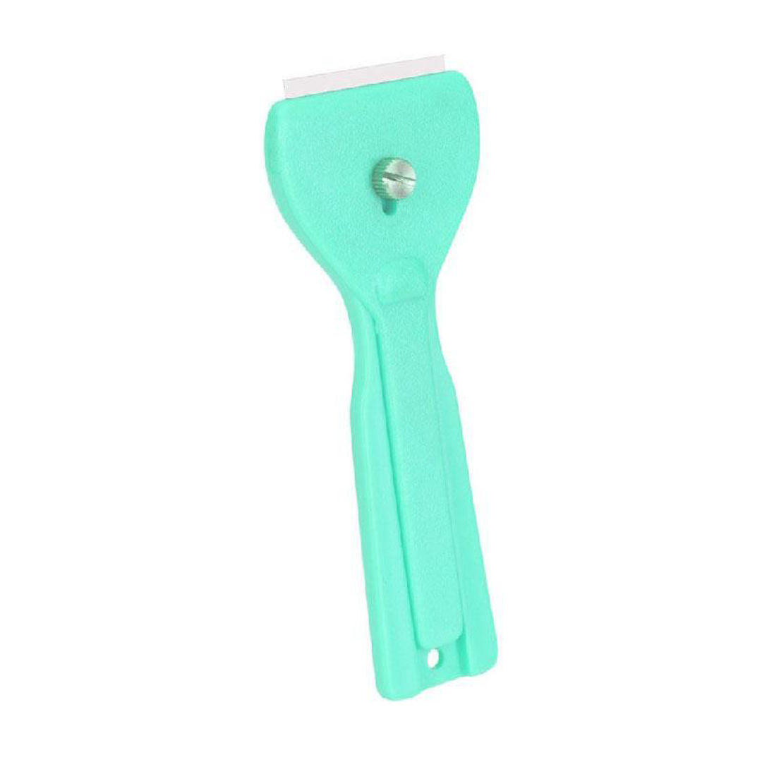Metaltex Window Scraper Razor, Stainless Steel Blade, Ergonomic Handle, Assorted Colors