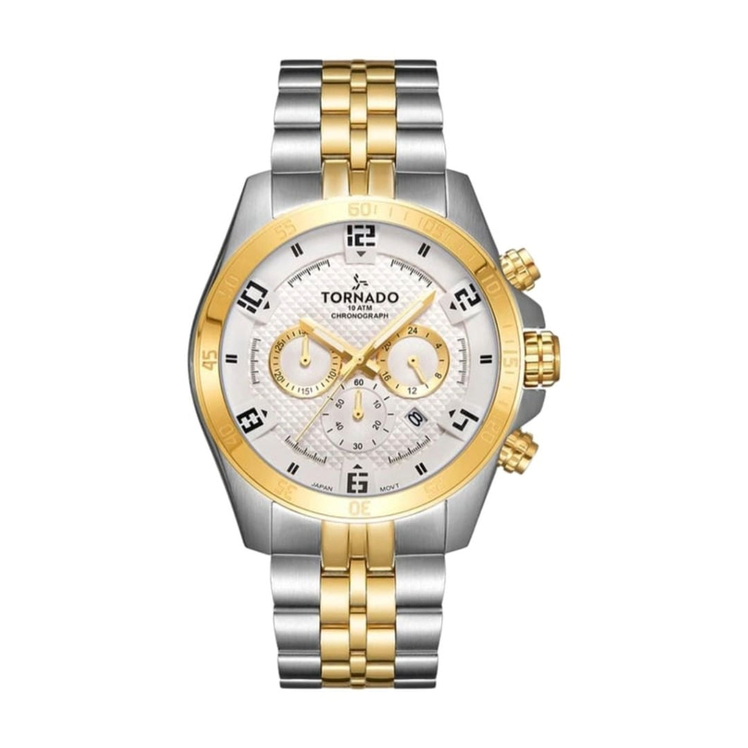TORNADO Celestia Chronograph Men's Japanese Quartz Chronograph Watch, T3149B Series