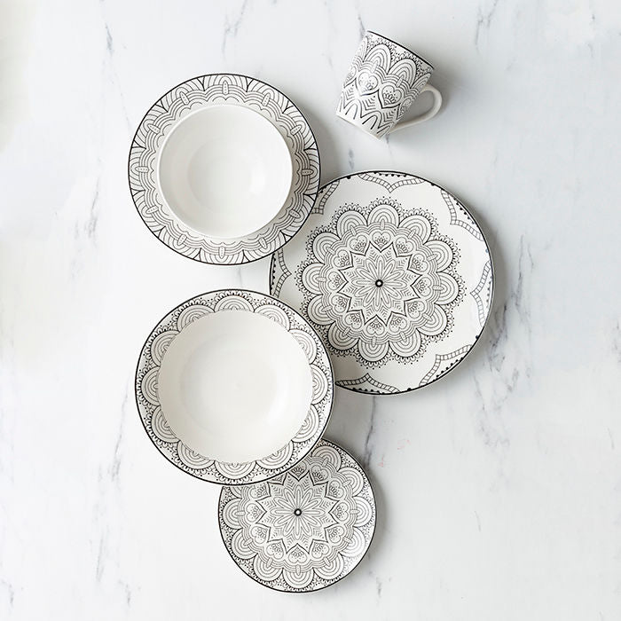 NAVA Porcelain Dinner Plate Maya, Elegant Tableware, 27cm