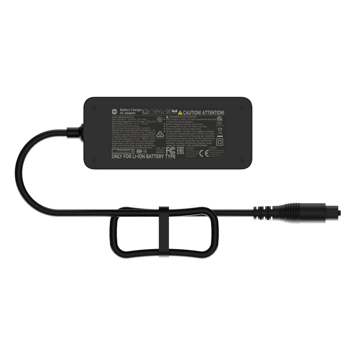 Xiaomi Electric Scooter Fast Charger 2, 268W Fast Charging Adapter 53.6V