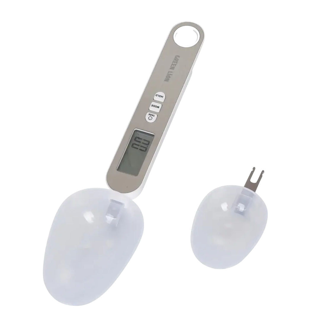 Green Lion Digital Spoon Scale, Precision Kitchen Measuring Spoon with LCD Display, Silver