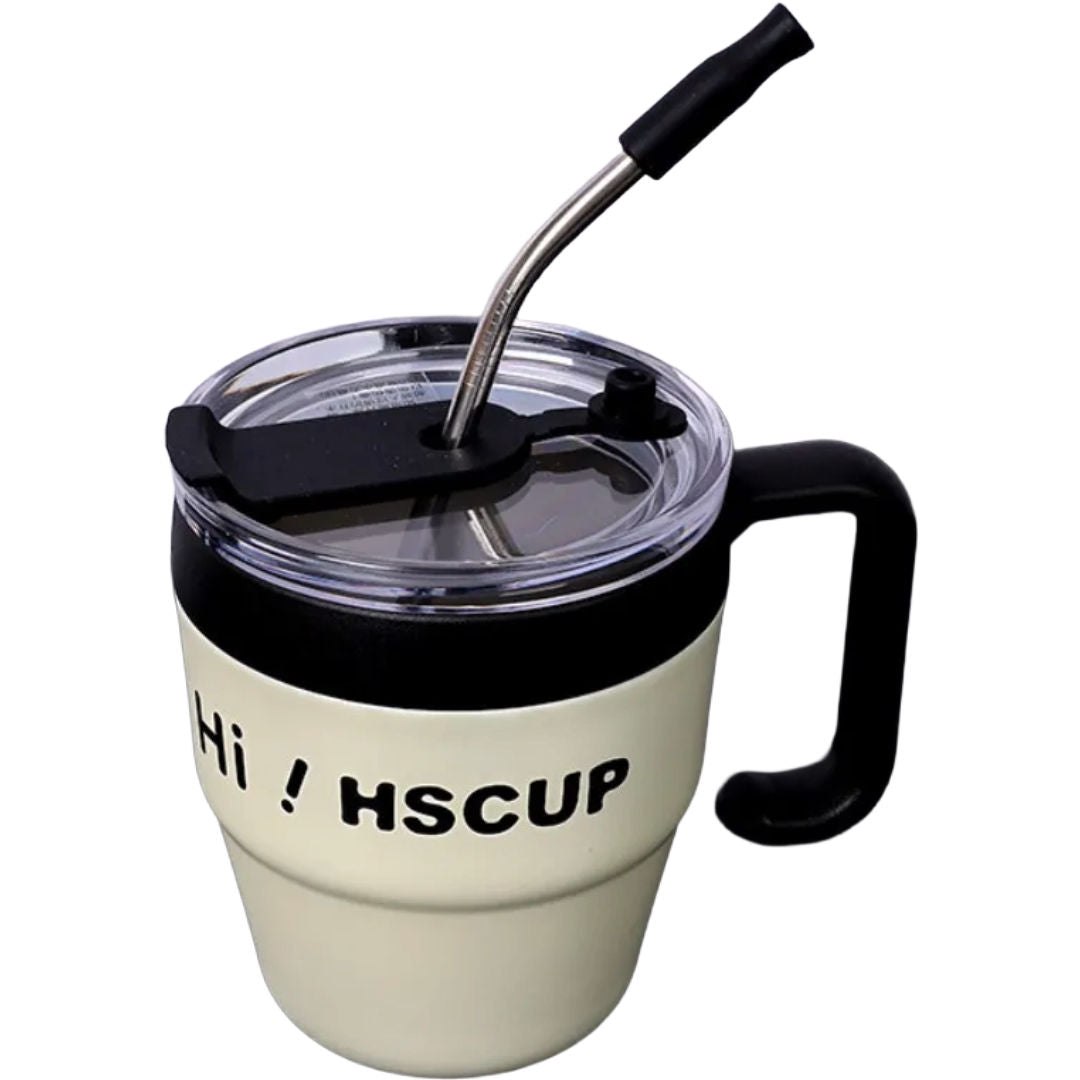 Twisoo Stainless Steel Coffee Cup, Insulated Travel Mug With Leakproof Lid, 480ml, SSB-019