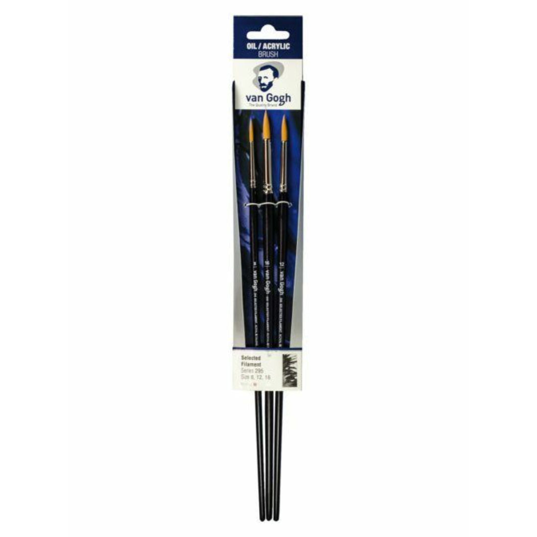 Van Gogh Oil & Acrylic Paint Brush Set, 3 pieces