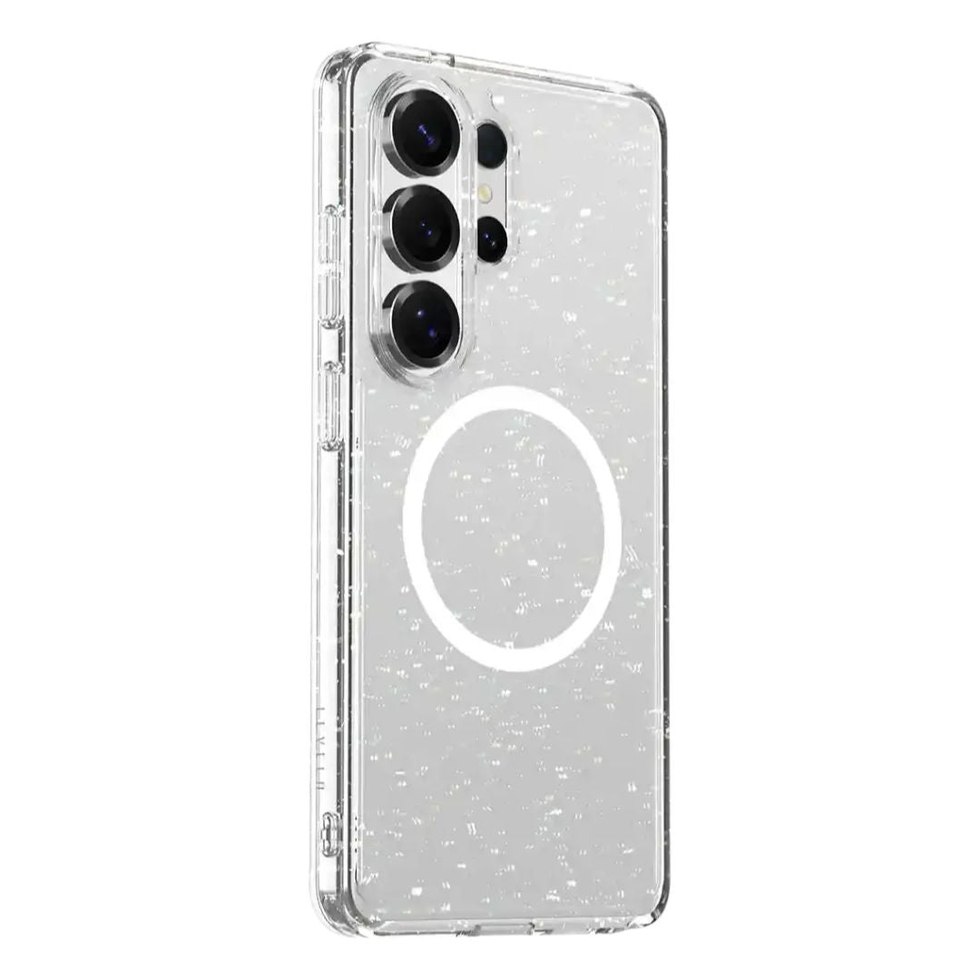Levelo Clara MagSafe Glitter Case For Samsung S26 Ultra, Transparent