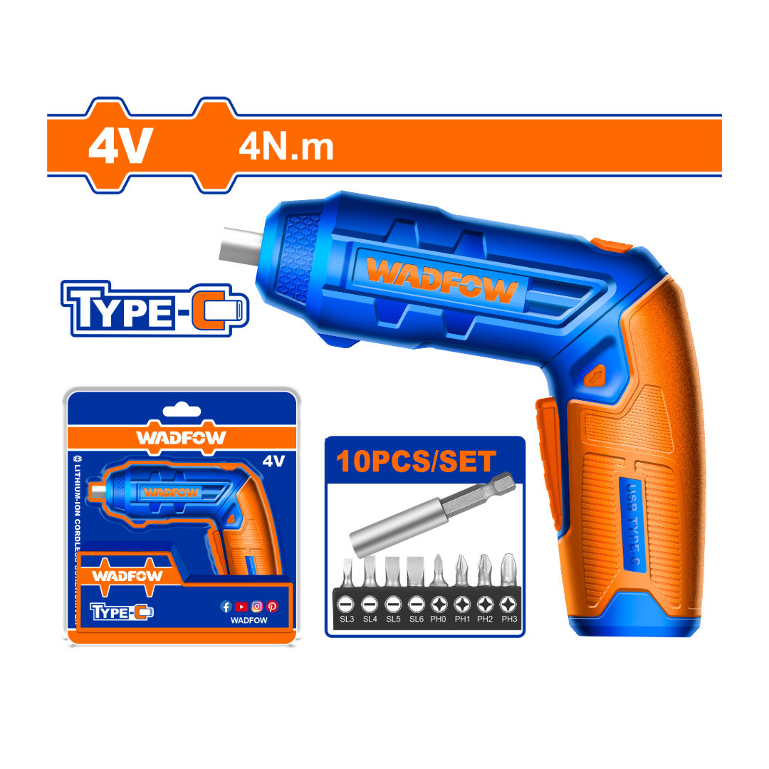 WADFOW 4V, Cordless Screwdriver