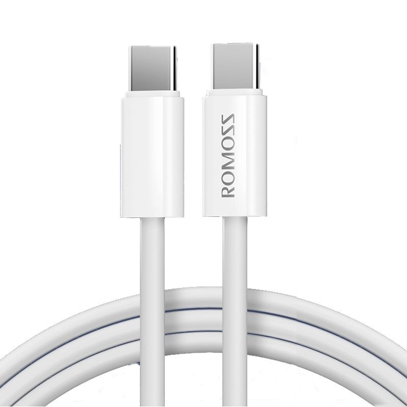 Romoss 60W USB-C To C Fast Charging Data Cable, 1M, White, CB3235-631-154H