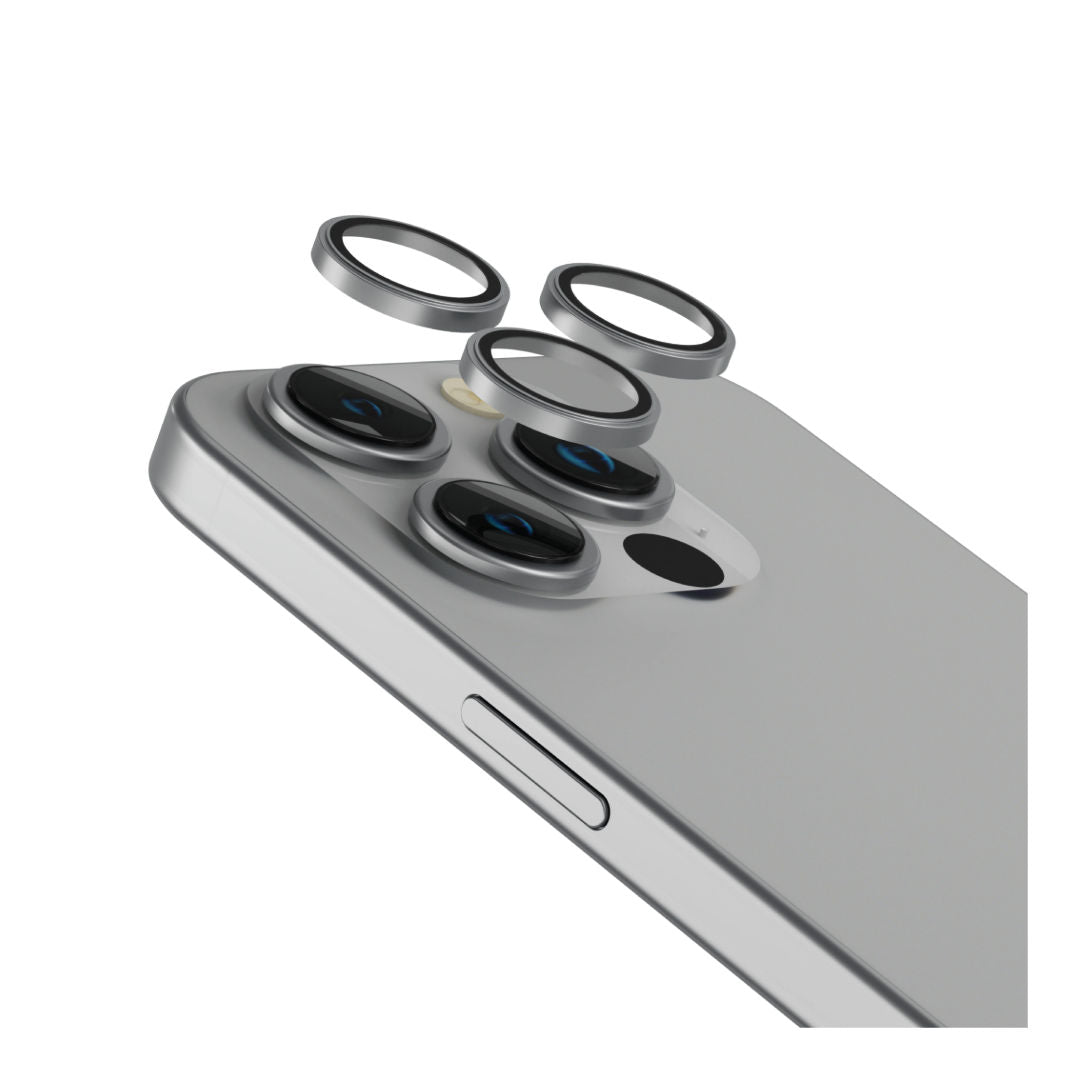 Levelo Lucent Trio 9H Hardness Camera Lens Protector For iPhone 15 Pro & 15 Pro Max, 3 Piece