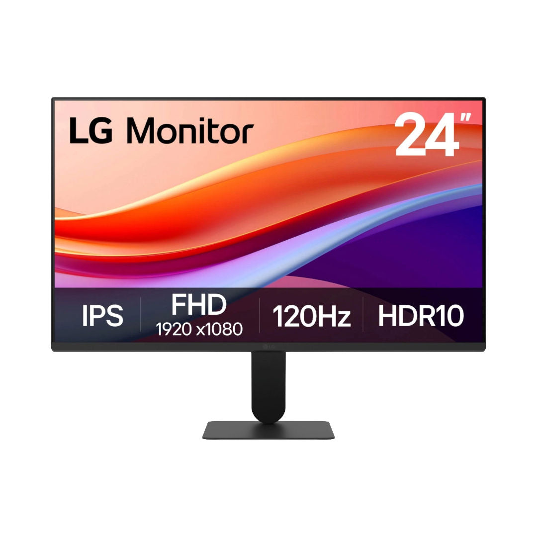 LG 24U411A-B 24 Inch Full HD IPS Monitor, 120Hz, HDR10, 1ms MBR, 99% sRGB, Dynamic Action Sync, Black Stabilizer