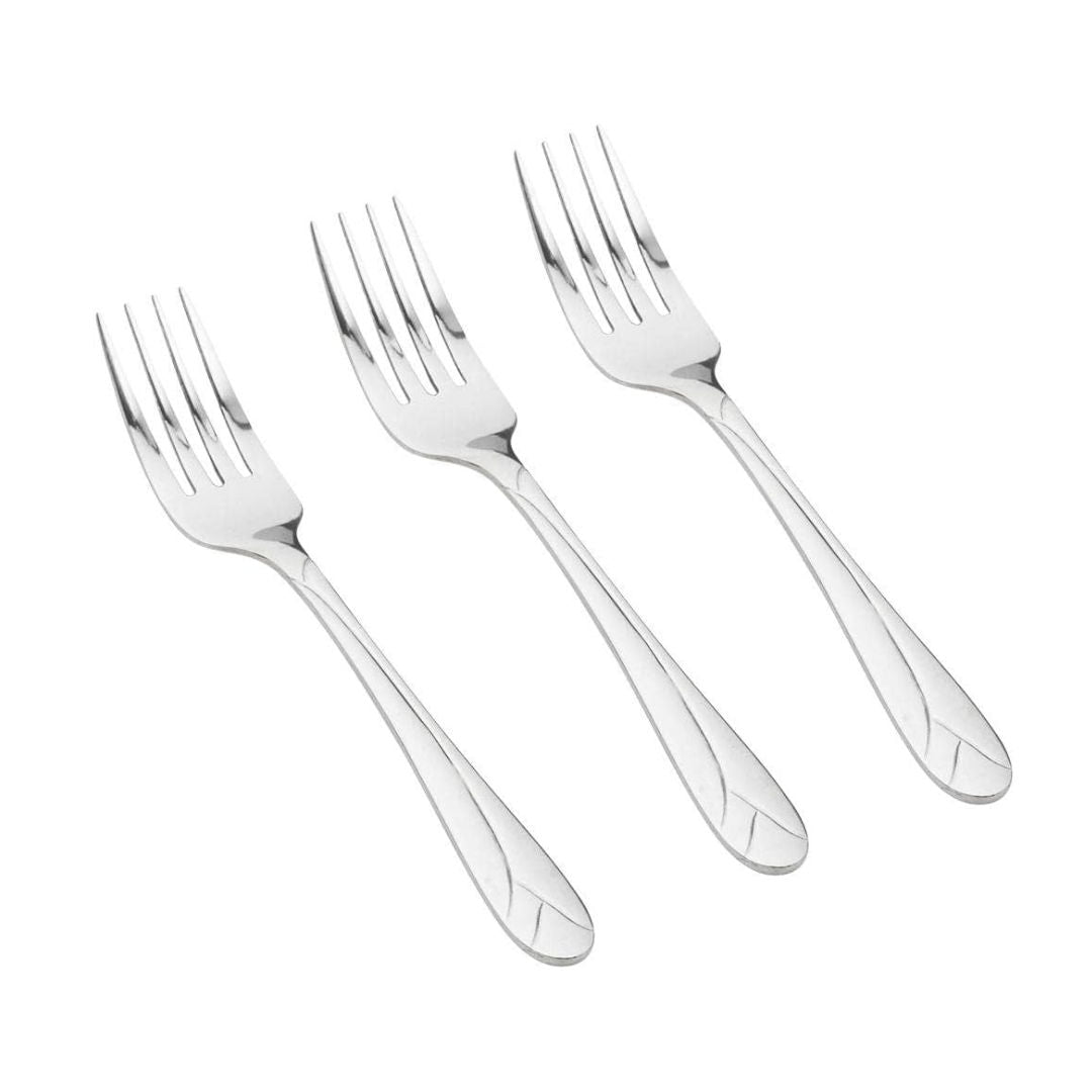 NAVA Stainless Steel Cake Fork Set Acer, 3 Pieces