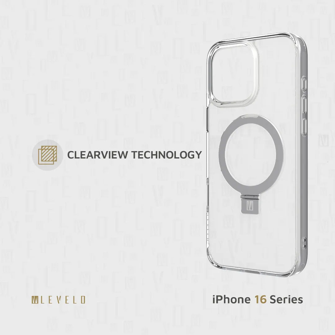 Levelo Verona Case for iPhone 16 Pro Max, Clear