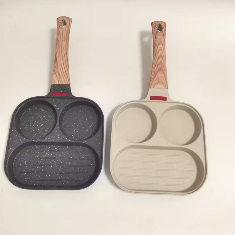 3-in-1 Non-Stick Divided Frying Pan