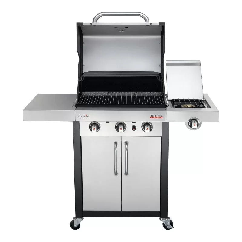Char-Broil Professional PRO S 3 Gas Grill, Stainless Steel, TRU‑Infrared & Sear Burner, 140920