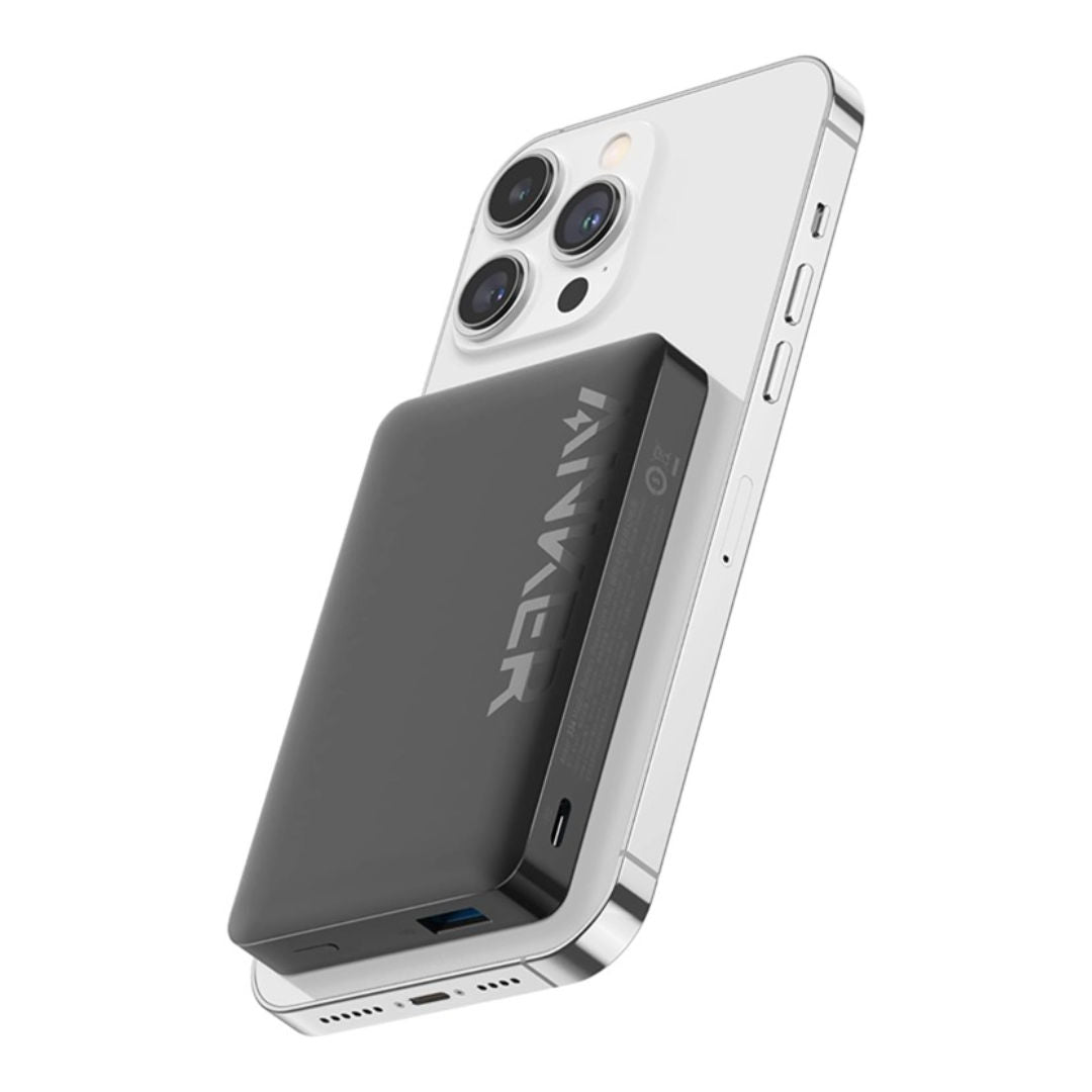 Anker 334 MagGo Battery PowerCore 10000mAh Magnetic Wireless Power Bank with USB-C PD & USB-A, Black