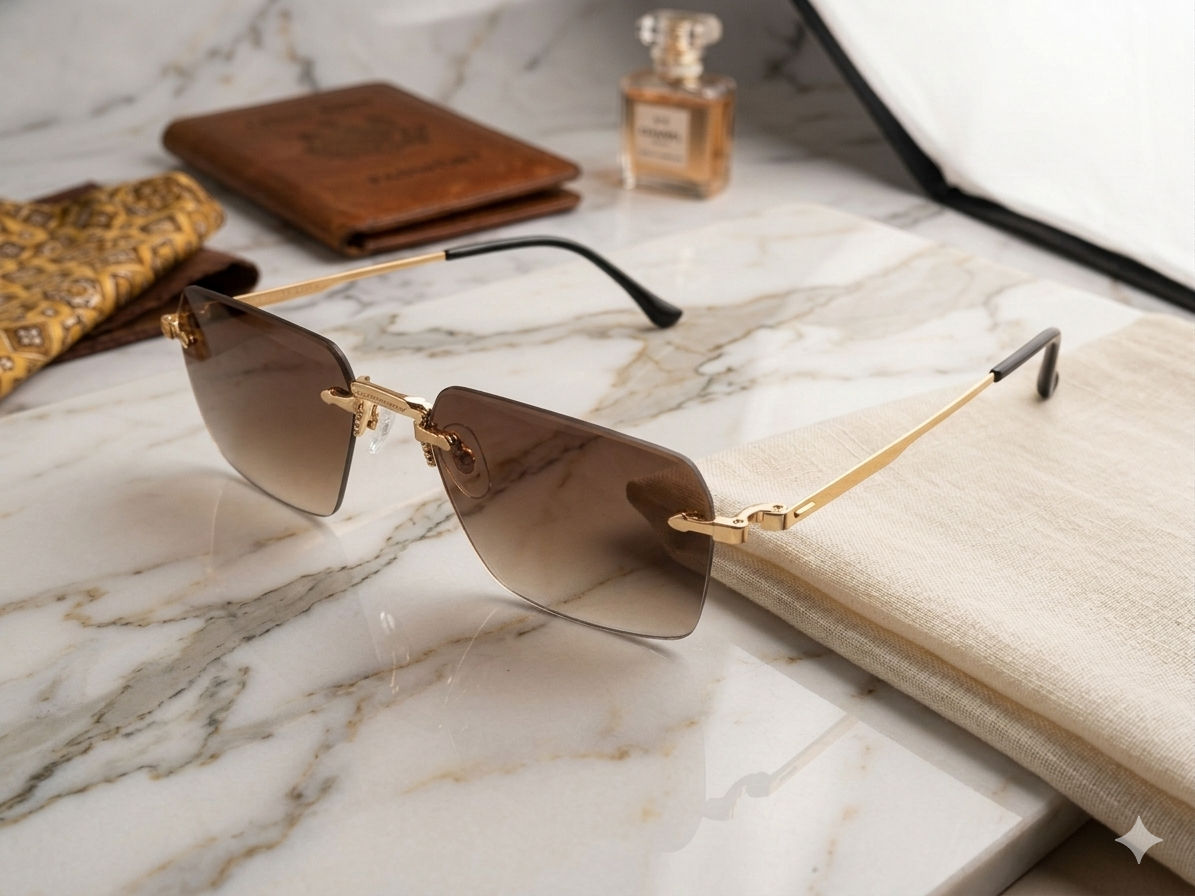Lensbird Frameless Unisex Sunglass, 10825C1
