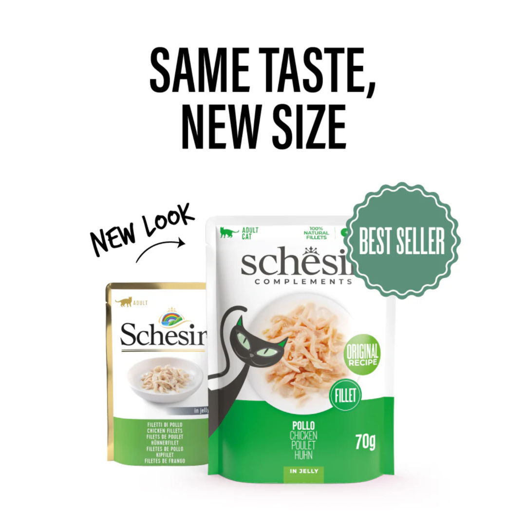 Schesir Complements Cat Wet Food in Jelly Pouch, 70g