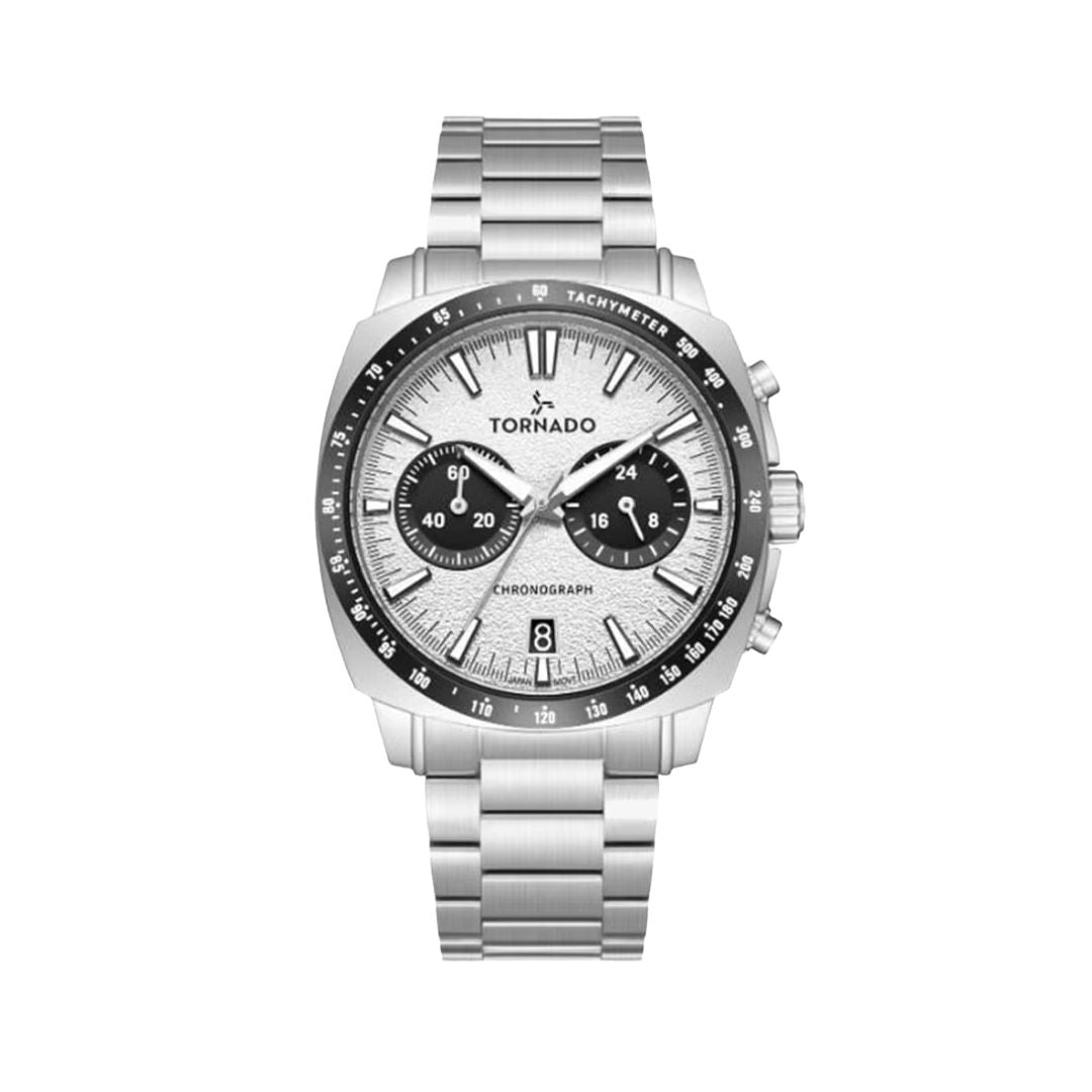 TORNADO Men's Chronograph VK64 Stainless Steel Movement Watch Set