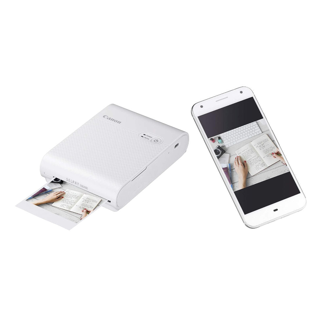 Canon SELPHY Square QX10 Compact Photo Printer, White
